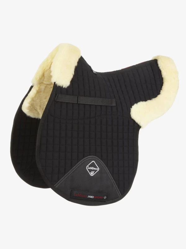 Le Mieux Merino+ Half Lined GP Numnah Black/Natural